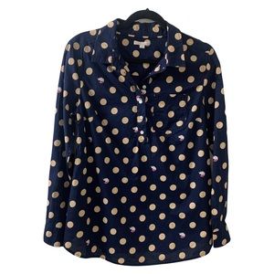GAP Maternity Small Polkadot Fox Print Blouse